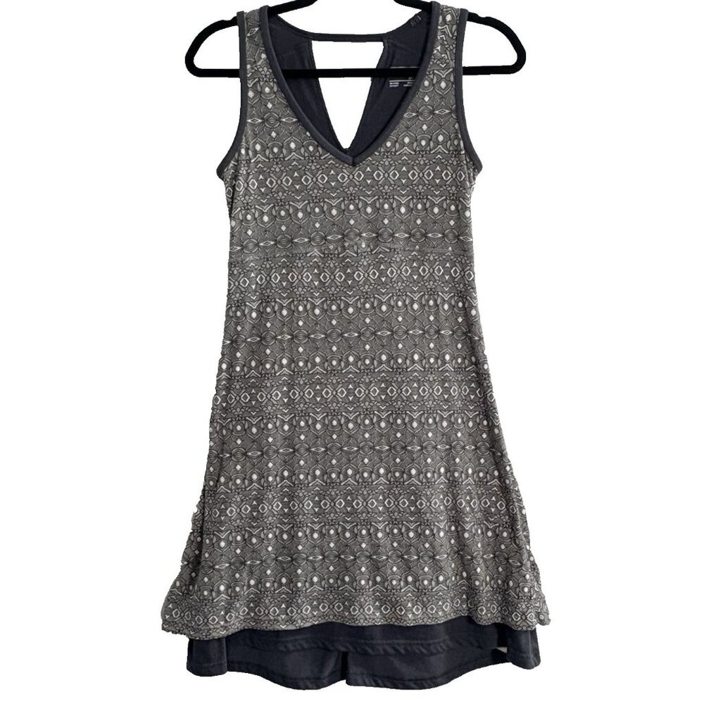 MARMOT Women Pullover Larissa Short Sleeve Tiered Dress Sz S Gray Summer 24-9